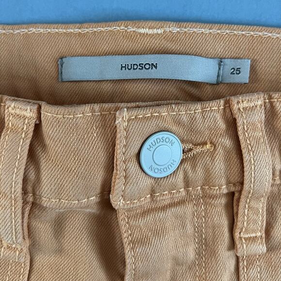 NWT Hudson Utility Faye Ultra High Rise Clay Orange Bootcut Crop Pants - Picture 5 of 6